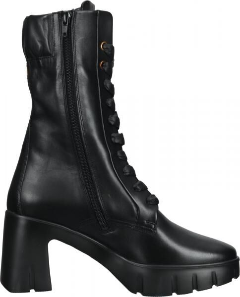 Modische h&ouml;gl Stiefelette Schn&uuml;rschuhe f&uuml;r Damen 4-105533 0100 Schwarz