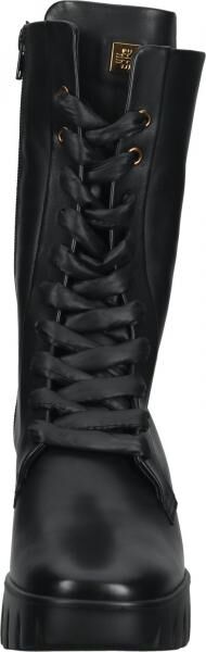 Modische h&ouml;gl Stiefelette Schn&uuml;rschuhe f&uuml;r Damen 4-105533 0100 Schwarz