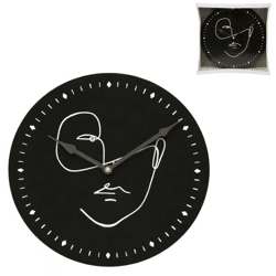 Noor Living Wanduhr Zifferblatt schwarz 29 cm