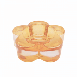 PTMD Teelichthalter „Bloomy“, gelb, 9 cm
