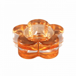 PTMD Teelichthalter „Bloomy“, orange, 9 cm