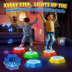 SensoryStep LED-Sinnes-Trittsteine – Interaktive Spielzeuge zum Balancieren für Kinder