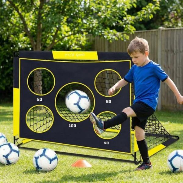 SoccerShot 2-in-1 Kids Football Goal with targets | Sports Equipment | Kids Games