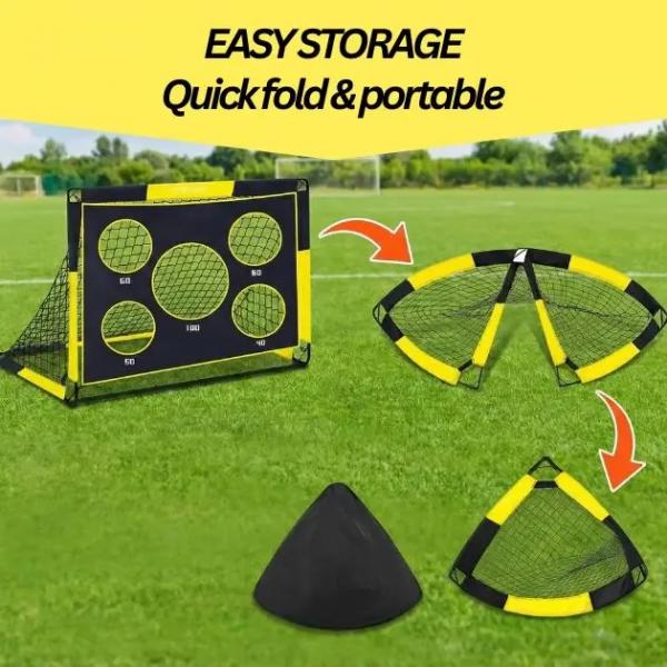 SoccerShot 2-in-1 Kids Football Goal with targets | Sports Equipment | Kids Games