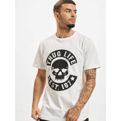 sportliches Thug Life Herren T-Shirt mit Baumwolle Weiß
