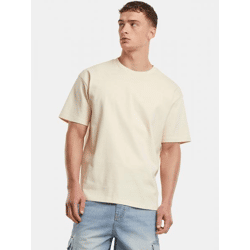 sportliches Urban Classics Herren T-Shirt 310 g/m² mit Baumwolle Ecru-Weiß