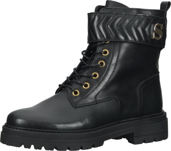 Trendige SCAPA Stiefelette Schn&uuml;rschuhe f&uuml;r Damen 21/6664 900 Schwarz