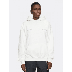 weicher PEGADOR Damen Hoodie mit Baumwolle Weiß