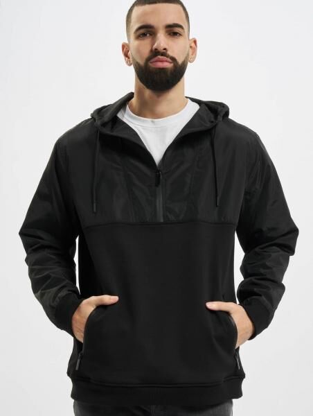 weicher Urban Classics Herren Hoodie Kordelzug Taschen 300 g/m&sup2; mit Baumwolle Schwarz