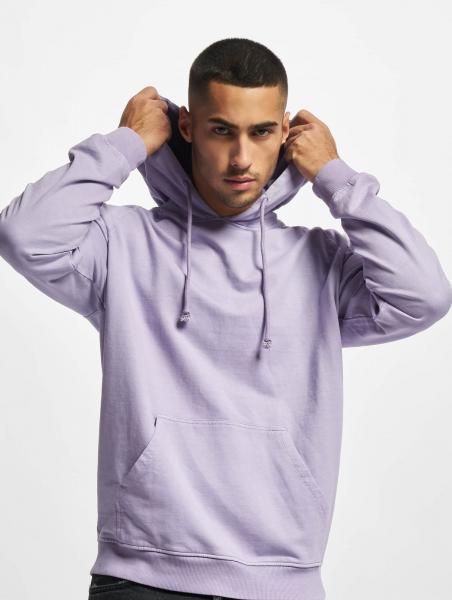 weicher Urban Classics Herren Hoodie Rippb&uuml;ndchen Kapuze 300 g/m&sup2; mit Baumwolle Violett