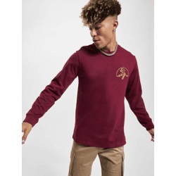 weiches Converse Herren Sweatshirt Rippbündchen mit Baumwolle Bordeaux-Rot