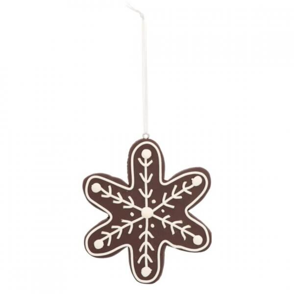 Weihnachts-Anhänger Schneeflocke Candy 10 cm