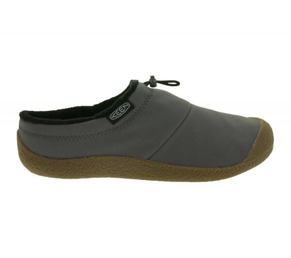 Bequeme KEEN Howser 3 Slide Herren Barfu&szlig;schuhe Atmungsaktive Freizeit-Schuhe aus recyceltem Kunststoffstrick Slipper 1031048 Grau