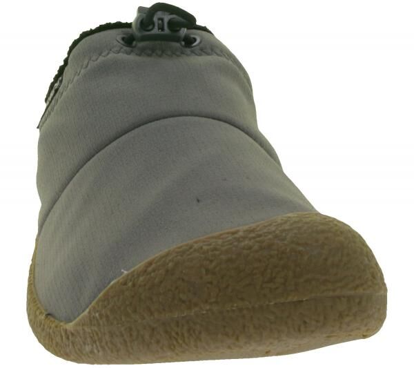 Bequeme KEEN Howser 3 Slide Herren Barfu&szlig;schuhe Atmungsaktive Freizeit-Schuhe aus recyceltem Kunststoffstrick Slipper 1031048 Grau