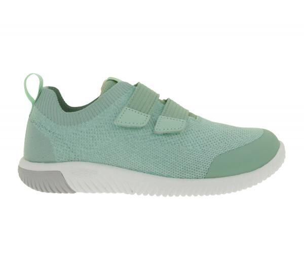 Bequeme KEEN Knx Knit DS Kinder Barfu&szlig;schuhe mit Eco Anti-Odor-Technologie Freizeit-Schuhe 1030072 Gr&uuml;n