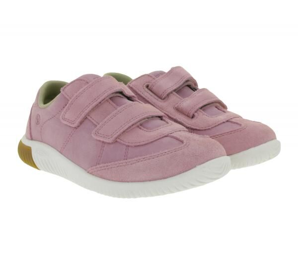 Bequeme KEEN Knx T-Toe DS Kinder Barfu&szlig;schuhe mit Eco Anti-Odor-Technologie Echtleder-Schuhe Freizeit-Schuhe 1031268 Rosa