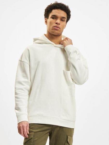 Comfortable Only & Sons Men's Hoodie in White Cotton