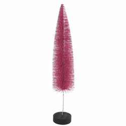 Countryfield kerstboom op voet Glitter roze 40 cm