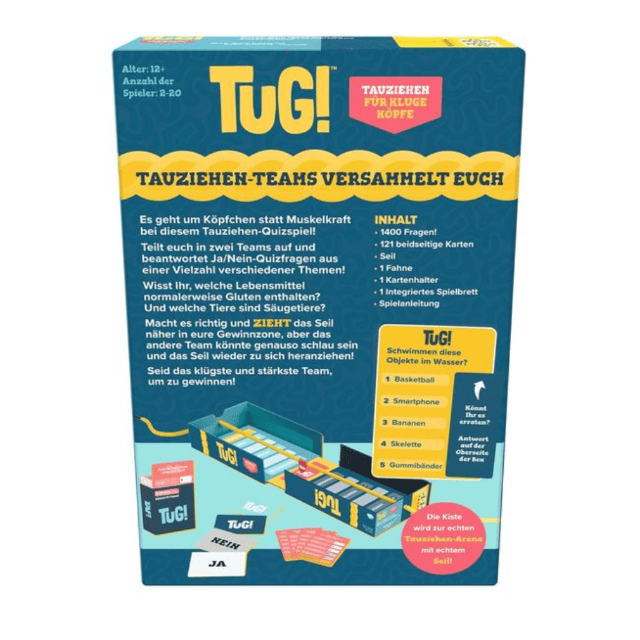 GAME GOLIATH TUG Trivia Quizspiel Spiel Gesellschaftsspiel Lernspiel Partyspiel Familienspiel Restposten