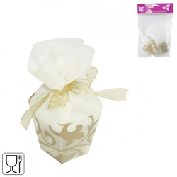 Geschenkverpakking Arabesque taupe set van 6