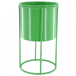 Housevitamin bloempot op standaard metaal groen 19 cm