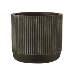 J-Line Blumentopf Serie M anthrazit 14 cm