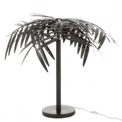 J-line tafellamp blad metaal zwart 73 cm