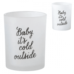 J-Line Teelichthalter „Baby“, 10 cm, 2 Stück, sortiert