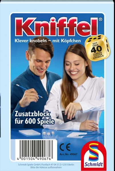 Kniffelblock, 30 St. im Display - Familienspiel