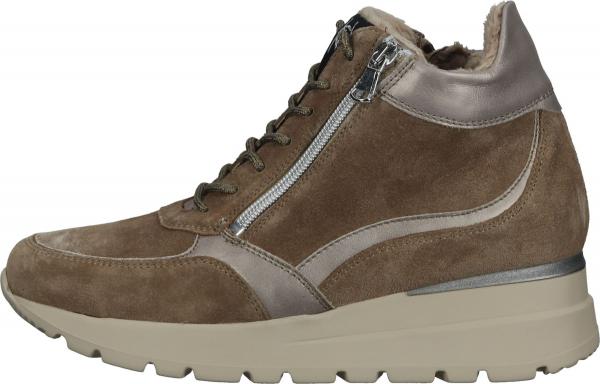 Komfortable waldl&auml;ufer Sneaker Schn&uuml;rschuhe f&uuml;r Damen 793801 201 830 Beige