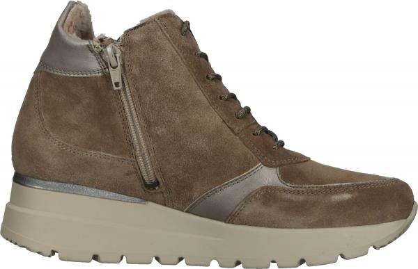 Komfortable waldl&auml;ufer Sneaker Schn&uuml;rschuhe f&uuml;r Damen 793801 201 830 Beige