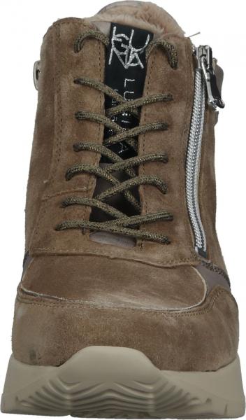 Komfortable waldl&auml;ufer Sneaker Schn&uuml;rschuhe f&uuml;r Damen 793801 201 830 Beige