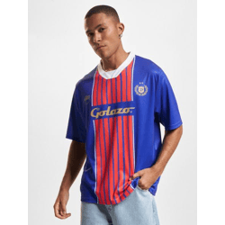 modernes DEF Herren T-Shirt Mesh Blau