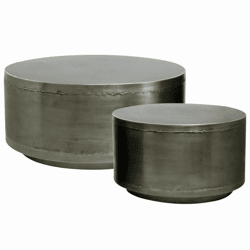 PTMD side table Georgy metal 80 cm set of 2
