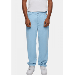 Stylish Homeboy Men's Jeans with Zipper Pockets, 730 g/m², Cotton Blend, Blue