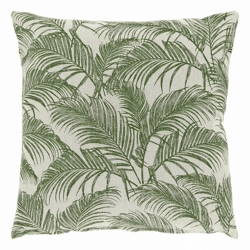 Unique Living kussen Roeli tea green 45 x 45 cm