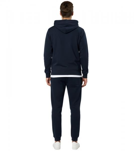 VINSON Herren Hoodie Baumwoll-Pullover mit Logo-Print Kapuzen-Pullover 104634 Dunkelblau