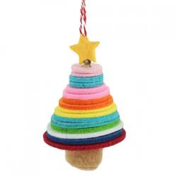 Wilko Weihnachten Filz Kleiderbügel 10 cm 6 Stück