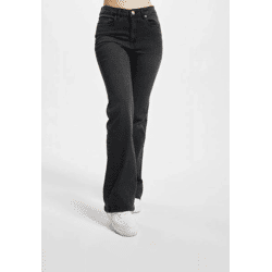 bequeme Urban Classics Damen Jeans Stretch Taschen gesteppt mit Baumwolle Schwarz