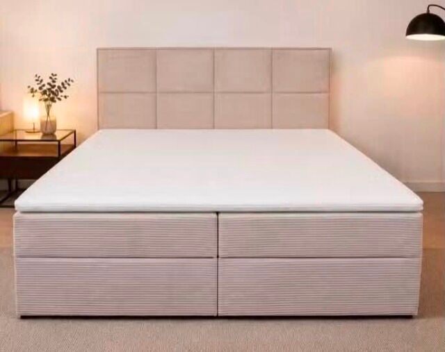 Boxspringbett mit bettkasten 160x200 und 180x200