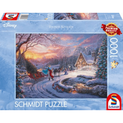 Disney Cinderella - Bringing Home for Christmas - 1000 piece jigsaw puzzle Thomas Kinkade Collection
