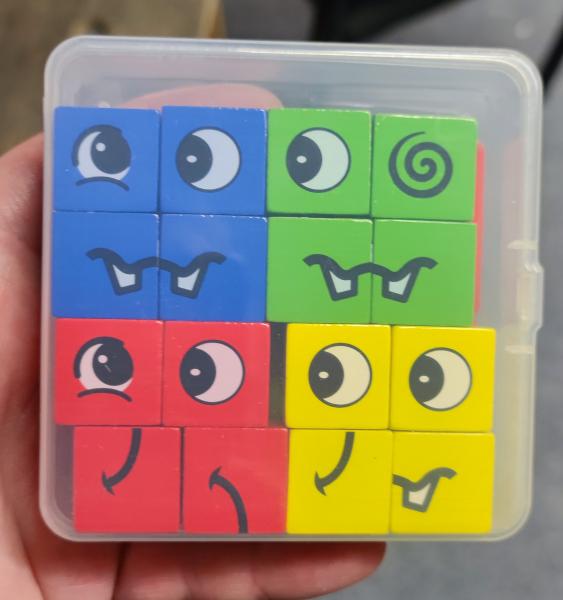 Emotionen Lernspielzeug Würfelspiel, 12 Bunte Würfel