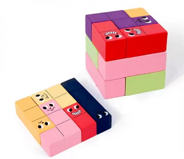 Holz-Logikspiel für Kinder - 3D-Puzzle Spielzeug NEU