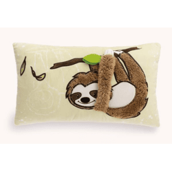 Sloth cushion Slobby 43x25cm GREEN