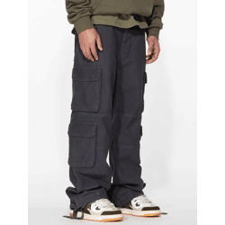 Casual MJ Gonzales Men's Jeans Pockets with Cotton Gray
