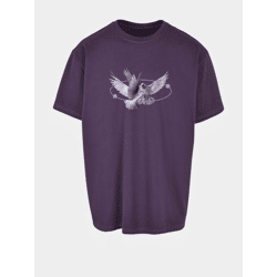 lässiges Mister Tee Herren T-Shirt 240 g/m² mit Baumwolle Violett