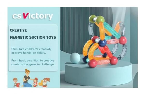 MagBuild Magnetic Building Blocks - 60 Pieces (A5)