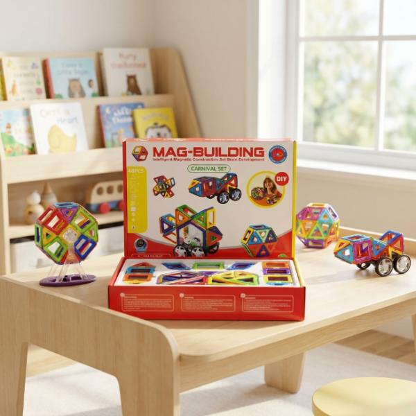 MagBuilding Magnetische Bausteine - 48teilig (A12) NEUWARE