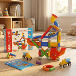 MagFriend, Magnetic Marble Run - 100-piece set (A21) BRAND NEW