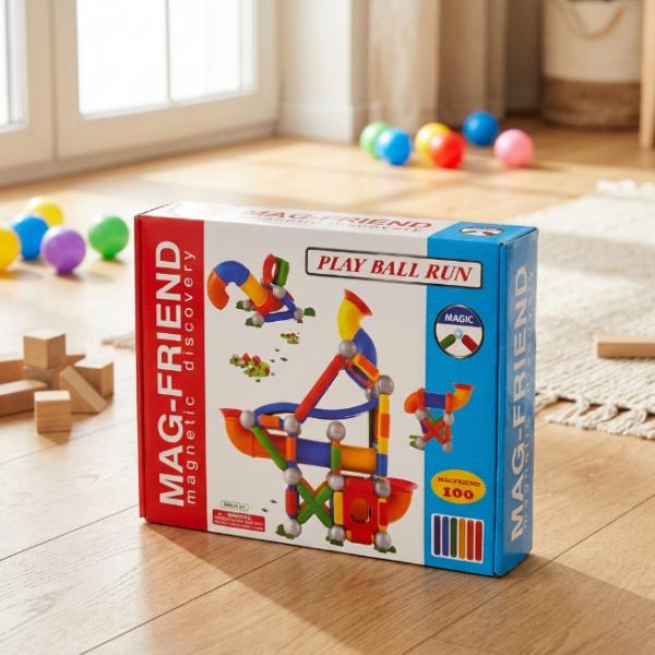 MagFriend, Magnetische Kugelbahn - 100-teilig (A21) NEUWARE
